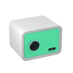 mySafe 350 Elektronik-Möbel-Tresor | mit Code, alarmgesichert / blau-weiß