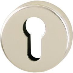 Hoppe Schlüsselrosetten-Paar Aluminium (F2/neusilberfarbig) PZ