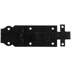 Schlossriegel L.120mm B.44mm ger.STA verzinkt,schwarz ku.-besch.GAH | 10 Stück