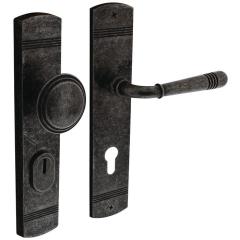 Schutzgarnitur Helena Stahl/Zamak altgrau 72mm 38-84mm INTERSTEEL