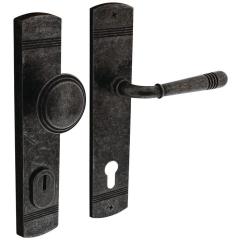Schutzgarnitur Helena Stahl/Zamak altgrau 92mm 38-84mm INTERSTEEL
