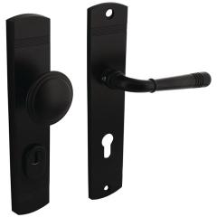 Schutzgarnitur Helena Stahl/Zamak schwarz 72mm 38-84mm INTERSTEEL