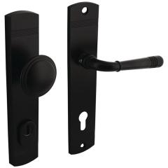Schutzgarnitur Helena Stahl/Zamak schwarz 92mm 38-84mm INTERSTEEL