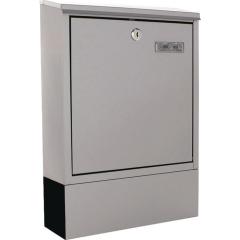 Briefkasten Libro H.435mm B.300mm T.100mm grau VA DIN C4 ROTTNER