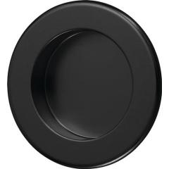 Muschelgr.Alu.schwarz pulv.rd.EL.-D.50mm HERMETA