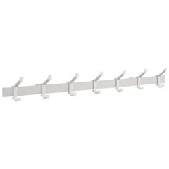 Wandgarderobe Alu.F1 ma silber 7 Hut-/Mantelhaken L.1050mm
