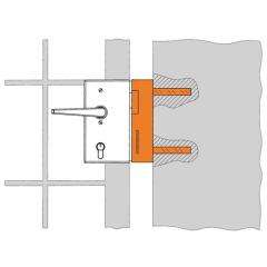 AMF - Schließkasten 147-40 f.E-Öffner verz.z.Anschr.
