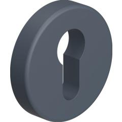 HEWI Schlüsselrosette 306.23PBLN 90 Kunststoff 90 Schildst.10,5 mm PZ rund