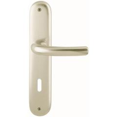 Hoppe Langschildgarnitur Tôkyô Aluminium (F2/neusilberfarbig) PZ BB