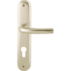 Hoppe Langschildgarnitur Tôkyô Aluminium (F2/neusilberfarbig) PZ