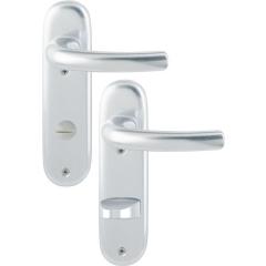 Hoppe Kurzschildgarnitur Tôkyô Aluminium (F1) WC