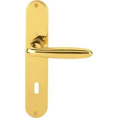 Hoppe Langschildgarnitur Verona Messing (F71/poliert) BB