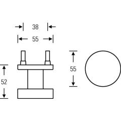 FSB Türknopf 23 0829 03400 VA 6204 Aufnahme M12 ger.