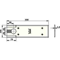 DORMAKABA - Deckplatte BTS 80/BTS 80 F/BTS 80 EMB/BTS VA feinmatt