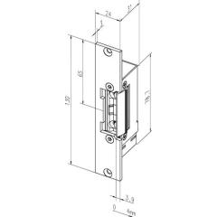 Assa Abloy - Fluchttüröffner 332.80 100 mA:24/200 mA:12 V