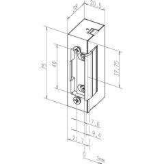 Assa Abloy - Elektrotüröffner 17 24 V DC 100%ED Stand.DIN L/R m.FaFix