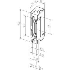 Assa Abloy - Elektrotüröffner 118EY 10-24 V AC/DC Dauerent.ja DIN L/R