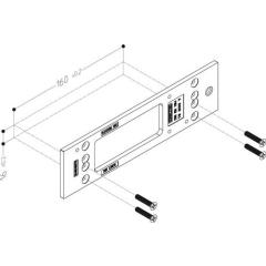GEZE - Montagepl.weiß 9016 f.TS 3000