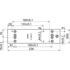 GEZE - Montagepl.silber f.TS 3000