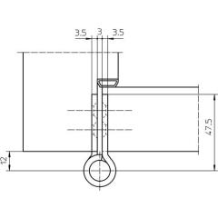 SIMONSWERK - Objektband VARIANT VN 2929/100 VA ma geb.100kg 20mm DIN L/R stu.Tür
