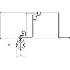 Profilrolle KO 40 Band-L.60mm STA blk Stift-D.6mm SIMONSWERK