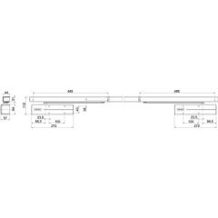 Assa Abloy - Gleitschienentürschließerset DC 700 G-CO silber EN 3-6 Normalmont.Bands.