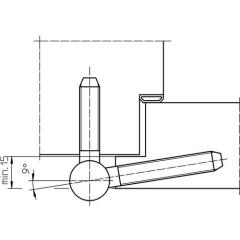 SIMONSWERK - Einbohrband BAKA C 1-20 WF 3-tlg.weiß ku.-besch.100kg DIN L/R HLT | 10 Stück