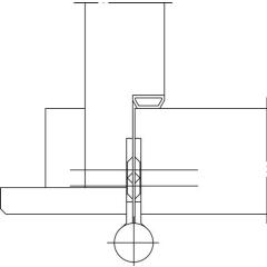 SIMONSWERK - Türband Q1 STA verz.ungefälzte Holzflügel Rollenlänge 140mm DIN re.