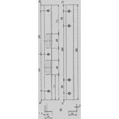 SCHNEGEL - Sicherheitswinkelschließblech L.300mm B.25mm S.2mm VA ma geb.
