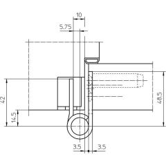 Objektband VARIANT VX 7729/160 STA m.vern.200kg 22,5mm DIN L/R | 2 Stück