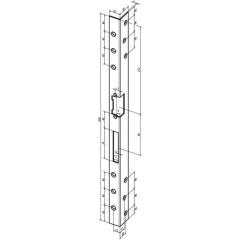Assa Abloy - Sicherh.-Winkelschließbl.312 L.500mm S.3mm VA ma DIN R