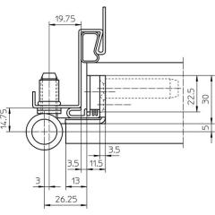 SIMONSWERK - Objektband VARIANT VN 8938/160 U FD VA ma geb.160kg 22,5mm DIN R | 2 Stück